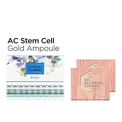 Stayve AC Steam Cell Gold Ampoules Bundled with 2 Packs of Herblandia Oil Abs...