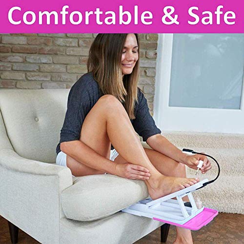 Stedi Pedi Pro Professional Home Pedicure Kit with Lit Magnifier, Drying Fan,...