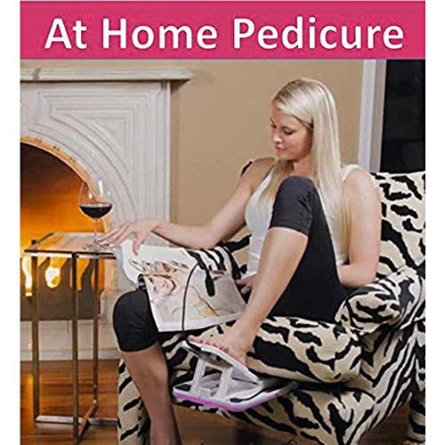 Stedi Pedi Pro Professional Home Pedicure Kit with Lit Magnifier, Drying Fan,...