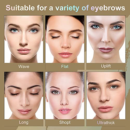 Eyebrow Stamp Stencil Kit, Professional Waterproof Adjustable Long Lasting Bu...