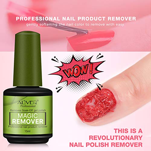Magic Soak-Off Gel Nail Polish Remover Professional Remover Nail Polish Delet...