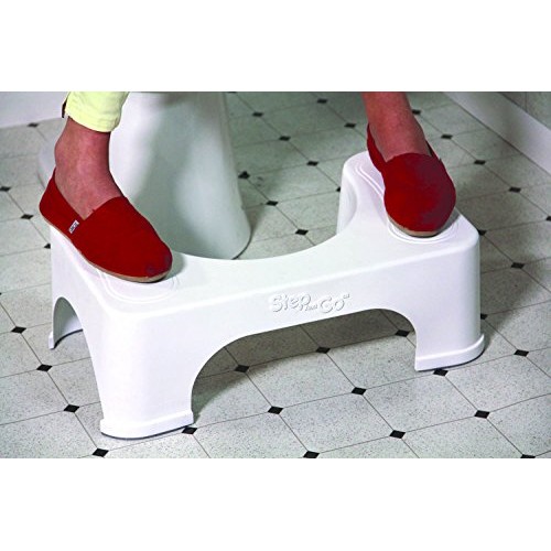Step and Go LLC Toilet Stool 7” New - Proper Toilet Posture for Better and He...