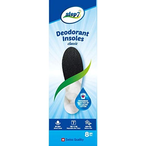 [Step7] Disposable Insole, Made in Switzerland, Deodorant Insole, Foot Odor R...