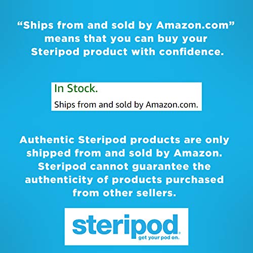 Steripod Clip-On Toothbrush Protector, Green and Blue, 2 Count