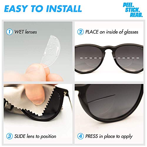 StickTite Lenses – Stick-on bifocal lens instantly convert sunglasses, goggle...