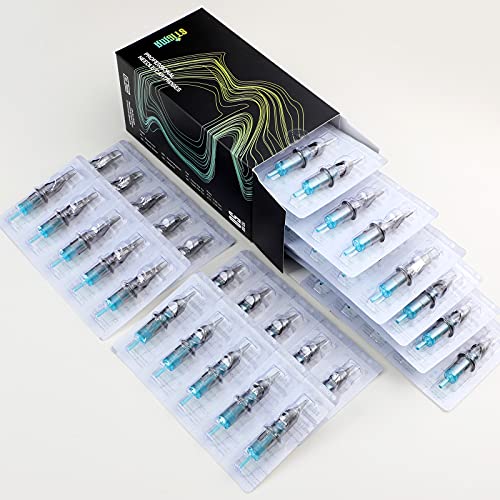 STIGMA Aquamarine Knight Bugpin Tattoo Cartridges Assorted 50pcs of Round Lin...