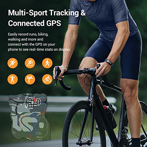 Stiive Fitness Tracker with Heart Rate Monitor, Waterproof Activity and Step ...