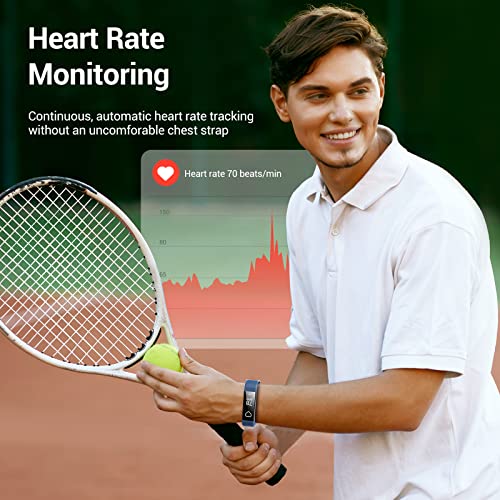 Stiive Fitness Tracker with Heart Rate Monitor, Waterproof Activity and Step ...