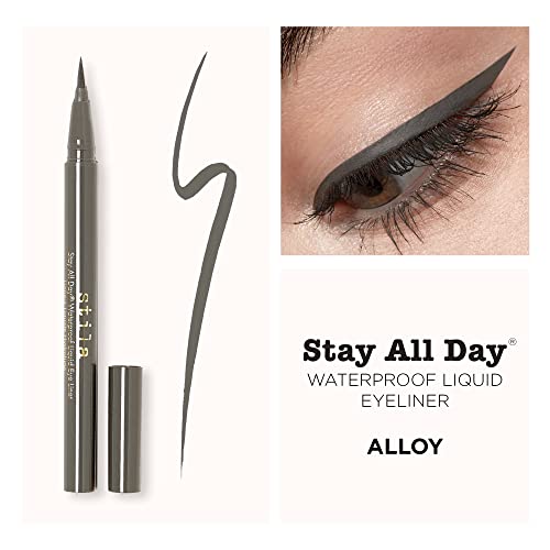 Stila Stay All Day Waterproof Liquid Eye Liner, Alloy, Original
