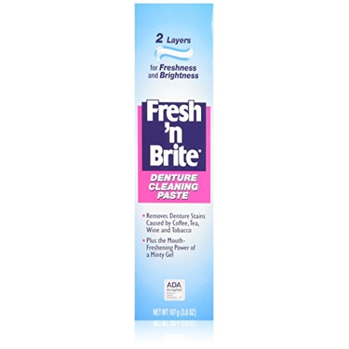 Stim-U-Dent Fresh 'n Brite Denture Cleaning Paste, 2 Count