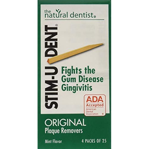 STIM-U-DENT Original Plaque Removers Mint -- 100 Toothpicks