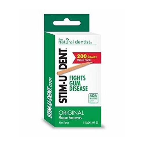 Stim-U-Dent Plaque Removers 24 Packs of 25 Picks/Pack (600 Picks) - Mint Flavor