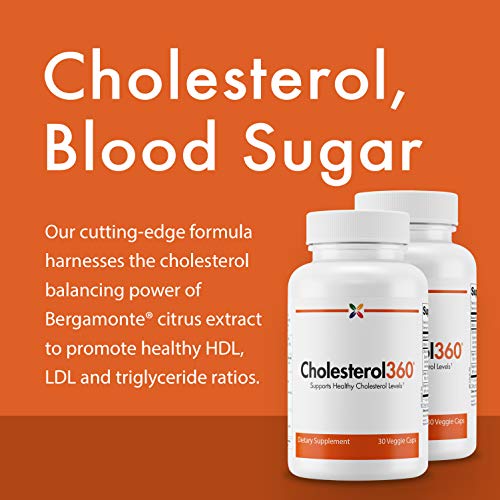 Stop Aging Now - Cholesterol360 Formula - Heart Health, Blood Vessel and Chol...