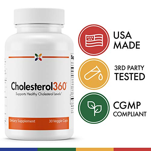 Stop Aging Now - Cholesterol360 Formula - Heart Health, Blood Vessel and Chol...