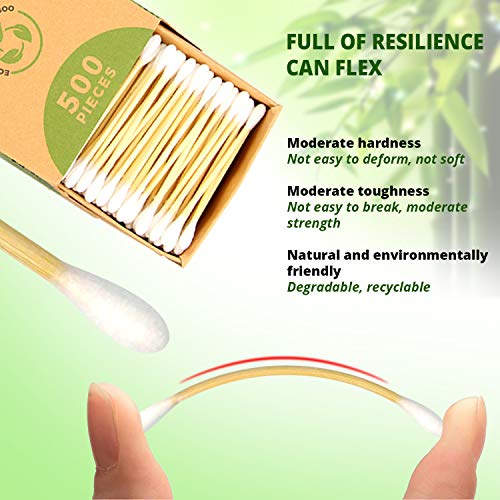 Storetite Organics, Biodegradable Bamboo Cotton Swabs - Buds for Ear Cleaning...