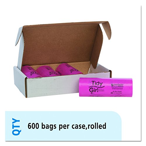 Tidy Girl TGUF Tidy Girl Feminine Hygiene Sanitary Disposal Bags, 150 per Rol...