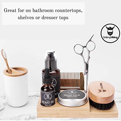 Beard Caddy Organizer for Grooming Products - Men's Bathroom Organizer Displa...