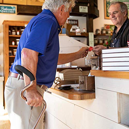 StrongArm Comfort Cane Self Standing Lightweight Adjustable Walking Cane + St...