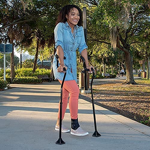 StrongArm Comfort Cane Self Standing Lightweight Adjustable Walking Cane + St...