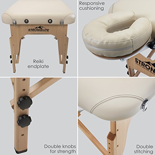 STRONGLITE Portable Massage Table Package Shasta - All-In-One Treatment Table...