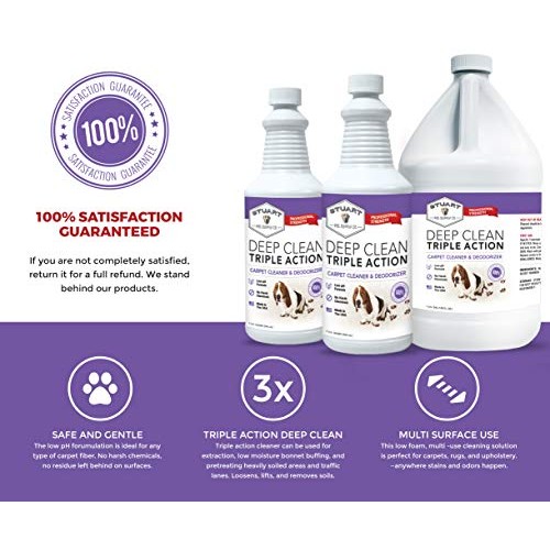 Stuart Pet Supply Co. Professional Strength Deep Clean (Gal.) 3X Carpet Clean...
