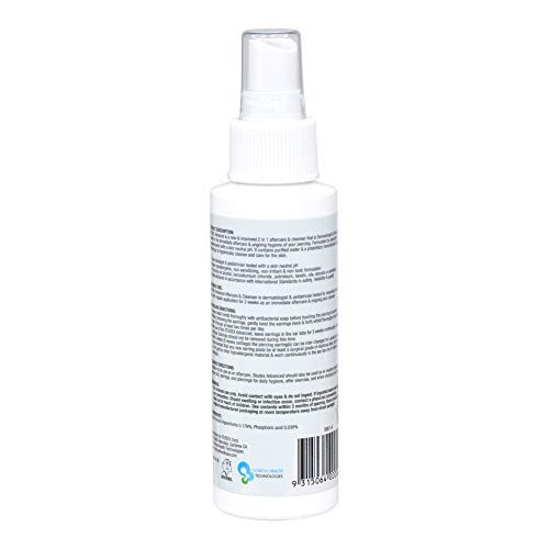 Studex Advanced Piercing Aftercare & Cleanser 3.4oz | Hypochlorous Acid Solut...