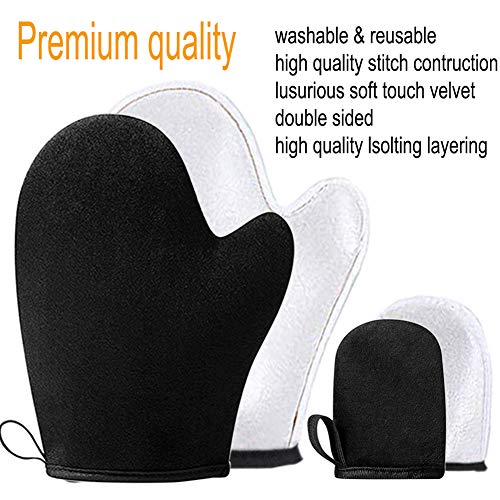 stusgo Self Tanning Mitt Applicator Kit 4 in 1 -Exfoliating Glove,Tan Mitt Ap...