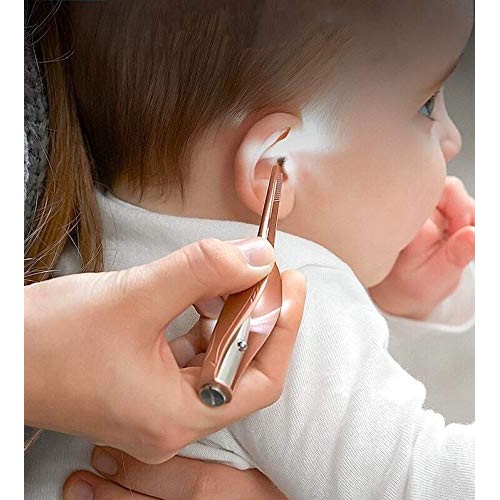 2 Pack Ear Wax Removal Tools with Light - Earpick Cleaning Kit for Humans, Ea...