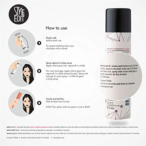 Style Edit Root Concealer Touch Up Spray (Multiple Colors Available) - Instan...