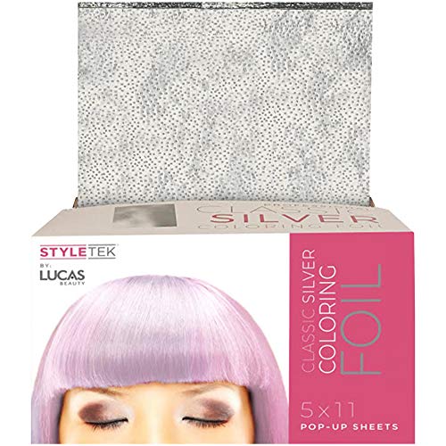 STYLETEK Styling Salon Textured Foil 5" x 10" 500 Prefolded Sheets HC-06115-500