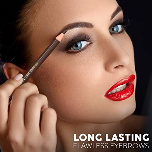 Microblading Supplies Waterproof Eyebrow Pencil - 12 Piece Brown Brow Mapping...