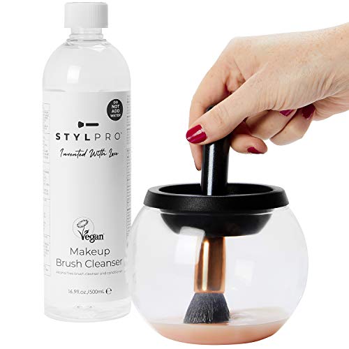 StylPro Makeup Brush Cleanser for Non-Soluble Makeup, 500 ml (16.9 fl oz) - M...