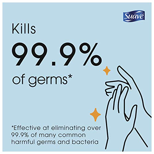 Suave Hand Sanitizer Alcohol Based Kills 99.9% of Germs 10 Fl Oz (Pack of 6)