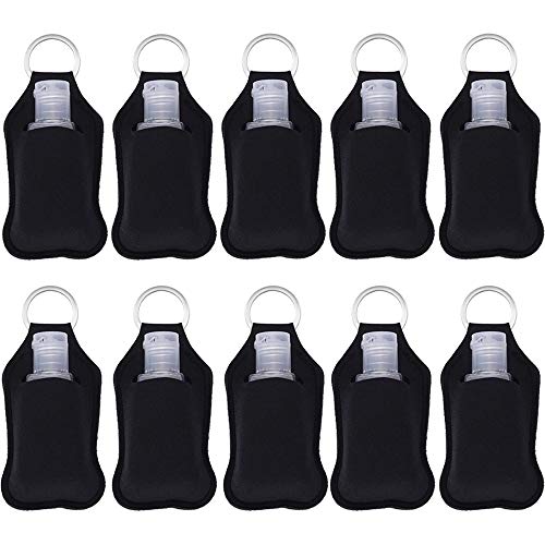SUBANG 20 Pieces Empty Travel Size Bottle and Keychain Holders Set Include 10...
