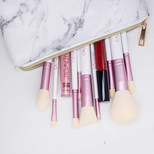 SUBANG 4 Pack Marble Makeup Bag Toiletry Bag Travel Bag Portable Cosmetic Bag...