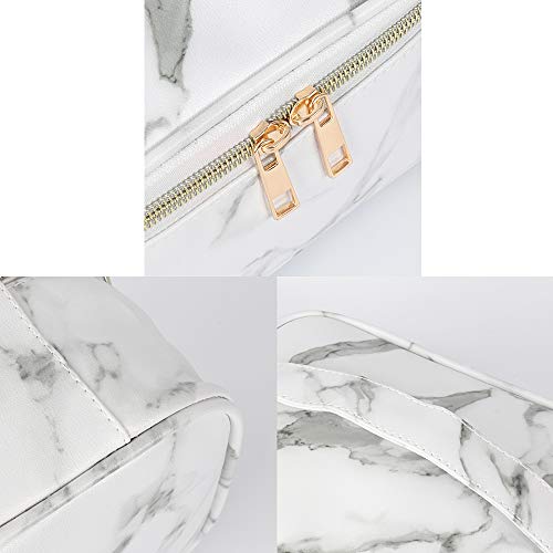 SUBANG 4 Pack Marble Makeup Bag Toiletry Bag Travel Bag Portable Cosmetic Bag...