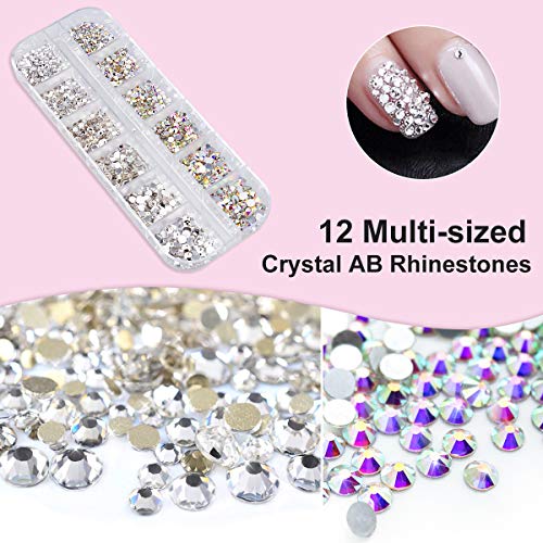 Crystals AB Nail Art Rhinestones Decorations Nail Stones for Nail Art Supplie...