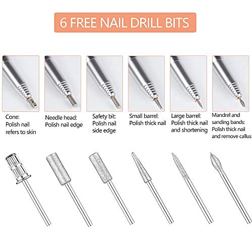 Professional Electric Nail Drill Machine Nail File Drill Set Kit for Acrylic ...