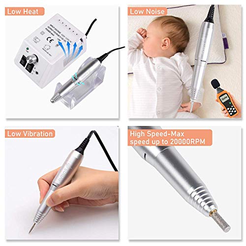 Professional Electric Nail Drill Machine Nail File Drill Set Kit for Acrylic ...