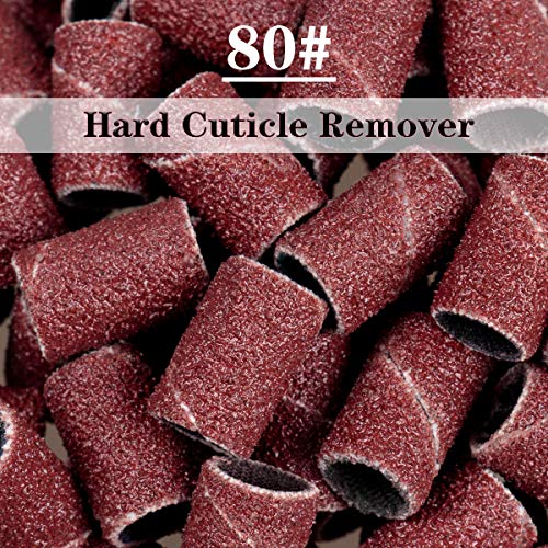 Subay Professional Nail Art Drill Bits Set 6PCS 3/32inch, Sanding Bands 300PC...