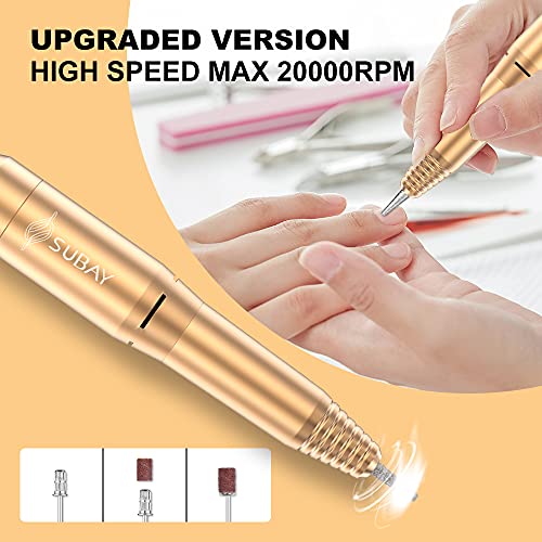 Subay Professional Nail Drill Machine for Acrylic Nails, Gel Nails, 20000RPM ...