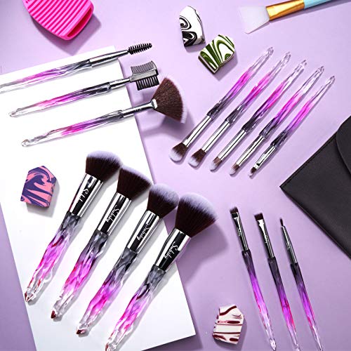 Subsky Makeup Brushes 22Pcs Sparkling Crystal Style Makeup Brushes Set with M...