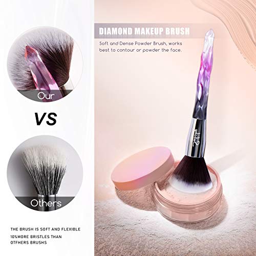 Subsky Makeup Brushes 22Pcs Sparkling Crystal Style Makeup Brushes Set with M...