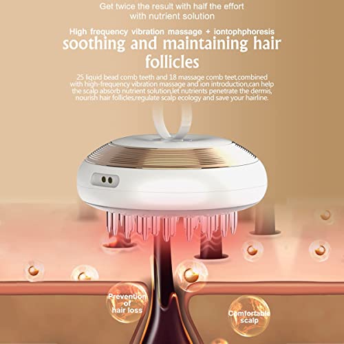 Electric Scalp Applicator Comb , Cordless Scalp Hair Hair Oil Massager, Porta...