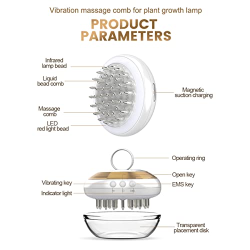 Electric Scalp Applicator Comb , Cordless Scalp Hair Hair Oil Massager, Porta...