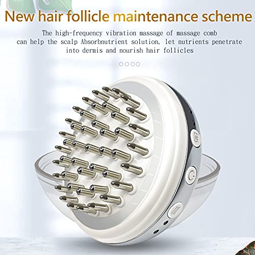 Electric Scalp Massage Comb , Cordless Scalp Hair Massager, Portable Handheld...
