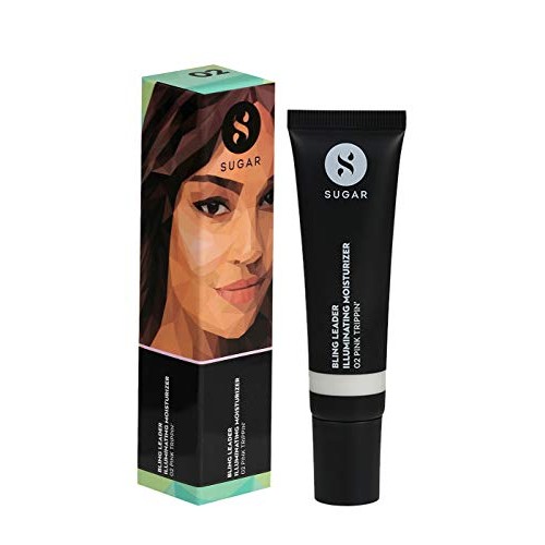 SUGAR Cosmetics Bling Leader Illuminating Moisturizer - 02 Pink Trippin' - Co...