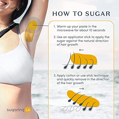 sugaringLA Sugaring Kit, At-Home Sugaring Hair Removal, Fast, Easy Body and I...