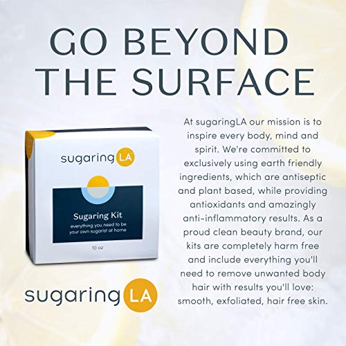 sugaringLA Sugaring Kit, At-Home Sugaring Hair Removal, Fast, Easy Body and I...