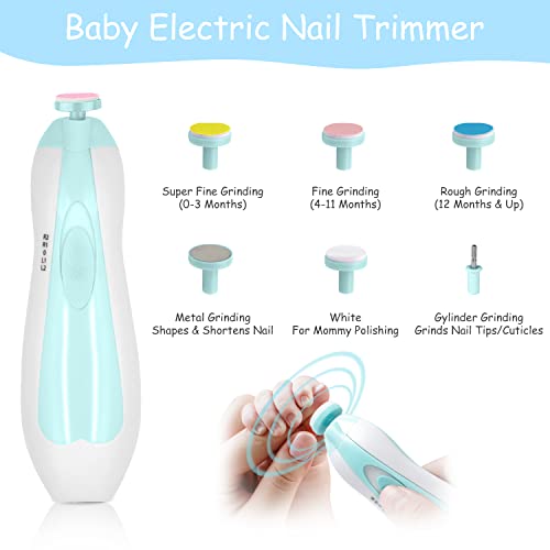 Baby Grooming Kit, Portable Baby Safety Care Set with Hair Brush Comb Nail Cl...